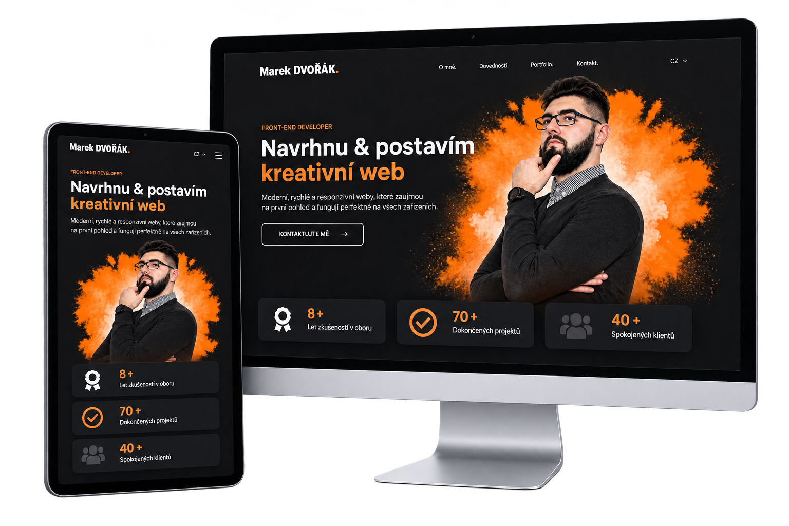 Ukázka webu osobního portfolia